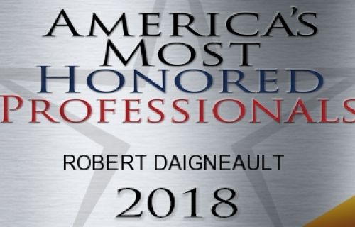Dans le TOP 5 % 2018 d’America’s Most Honored Professionals